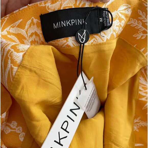 MINKPINK Tropical‎ Midi Dress Size Medium NEW - Picture 3 of 4